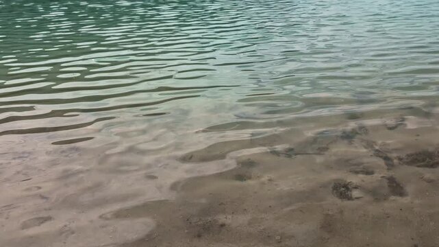 Sunken Bell Tower of Alt Graun in Lake Reschen South Tyrol Italy 4K