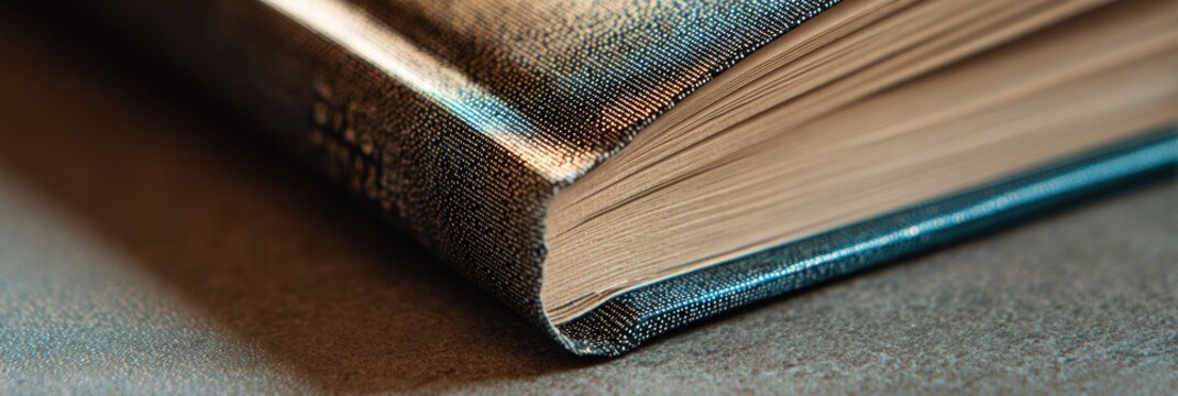 Close-up of Book Edges Showing Clean Texture and Lighting With Shallow Depth of Field at F2.8