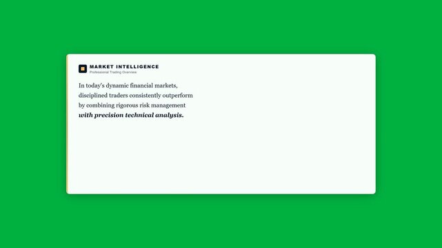 Trading Paragraph Green Screen Finance Text Animation