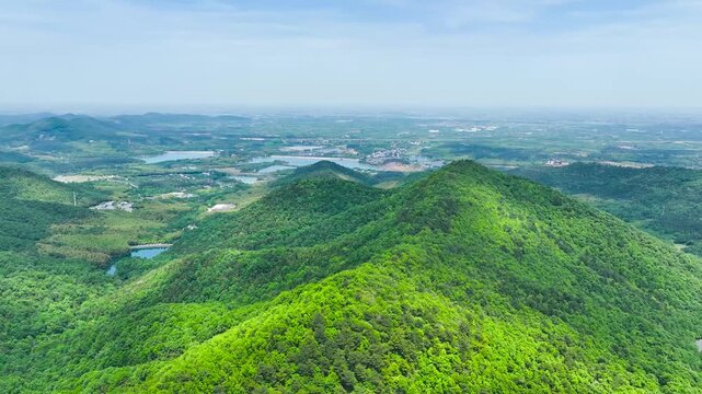 Maoshan Scenic Area Zhenjiang Mountain View Beautiful View 4k Aerial