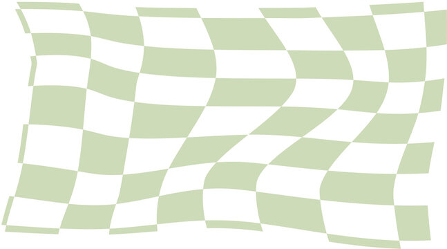 Cool Distored Checkered Elements Design