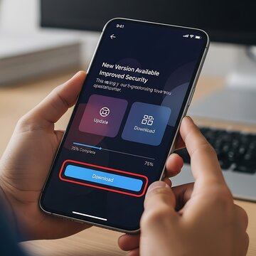 Mobile App Update - Enhancing Security and User Experience on iPhone.