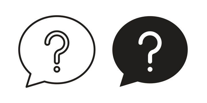 Faq help icon set, logo vector eps10