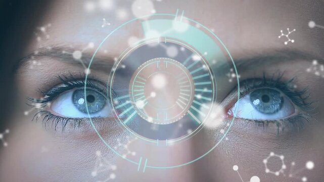 Animation of spinning head over string