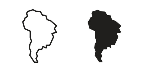 Fototapeta premium Latin america icon set, logo vector eps10