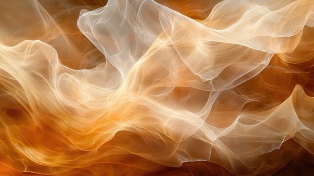 Ethereal golden light illuminating flowing organic textures with delicate patterns and warm hues