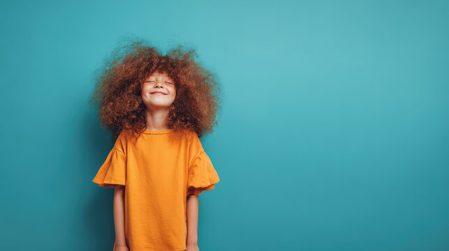 capture joy and excitement of childhood with smiling child against clean ultrabright background