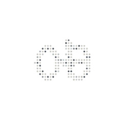 Fototapeta premium Abstract Geometric Pattern Forming Letters O G.
