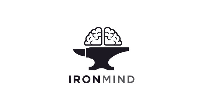 Iron Mind Logo Symbolizing Strength and Intellect.