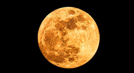 The Moon in Space Orbit. © ss