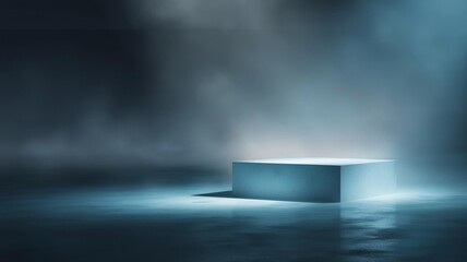 Obraz premium Risk Management Safe Zone Platform in Uncertain Space fog strategy safety