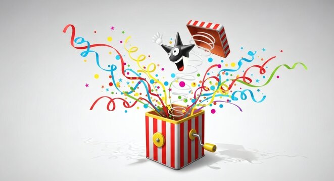 April Fool&rsquo;s Day Surprise Box with Confetti Explosion