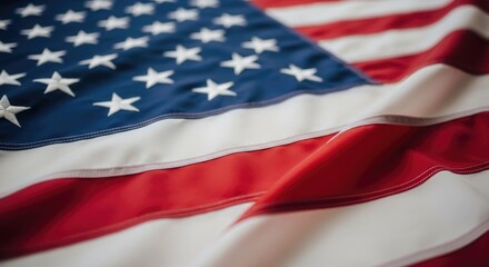 Obraz premium Memorial day tribute honoring fallen heroes with patriotic american flag