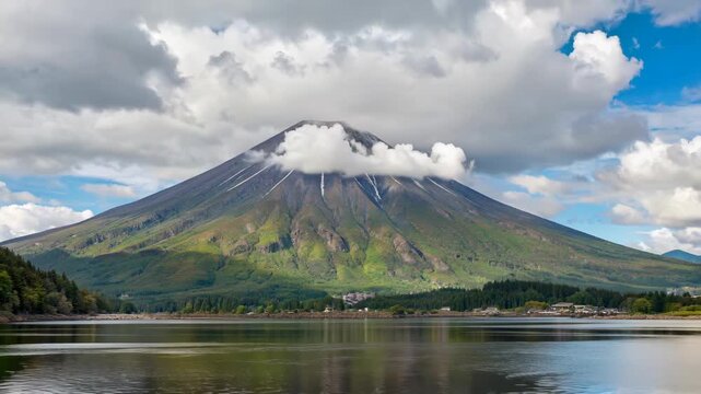 Mountains and rivers depend on natural scenery