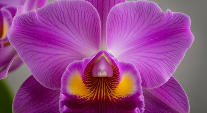 Vibrant Purple Orchid in Full Bloom