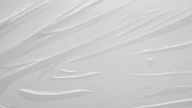 Abstract white plastic film wrap texture background