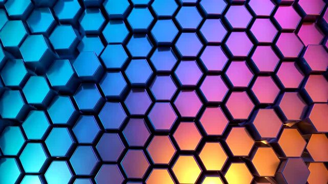 Hexagonal geometry background material