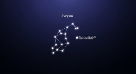 Fototapeta premium A Celestial Constellation Illuminating the Night Sky