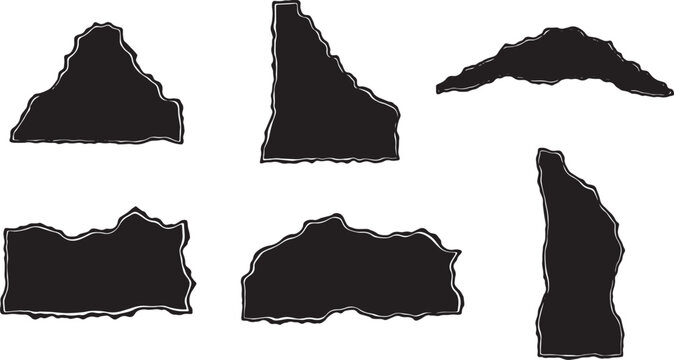 Burnt Paper Edge Borders