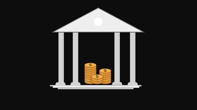 Whimsical neoclassical temple houses a stack of cookies instead of treasure. Neoclassical temple with cookies offers a whimsical twist. Stack of cookies replaces treasure in whimsical temple.