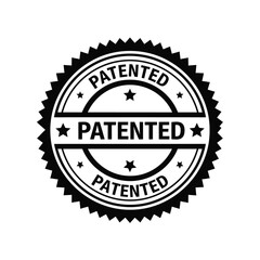 Obraz premium Illustration of vector patented seal stamp design
