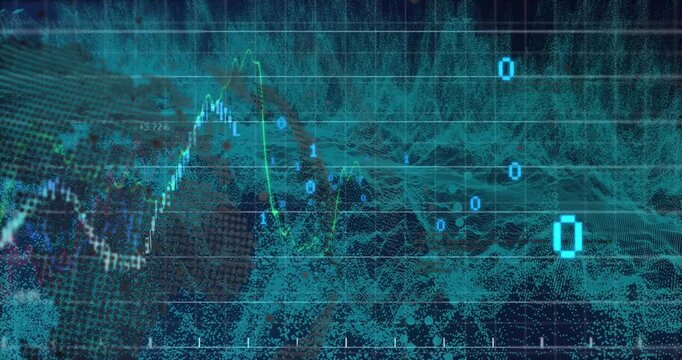 Animation of network of connections over scope scanning