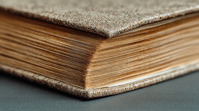 Close-up of Book Edges Showing Clean Texture and Lighting With Modern Style Captured Using 100mm Lens at F2.8 Aperture