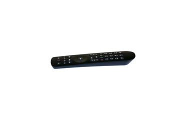 Black TV Remote Control Isolated on Transparent Background – Television Controller Device PNG for Commercial Use © Goran