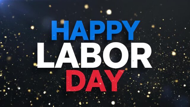 Happy Labor Day Celebration Greeting.