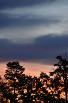 The beautiful and colorful sky.