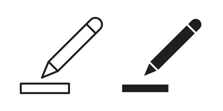 Edit text icons vector design template simple and clean