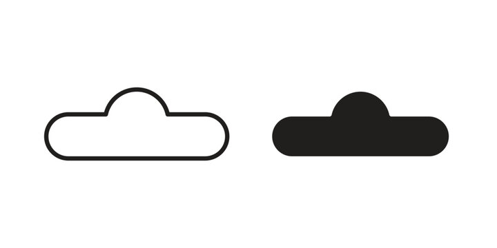 Euro hook icons vector design template simple and clean