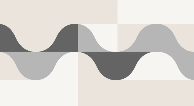 Grey wave pattern design element.