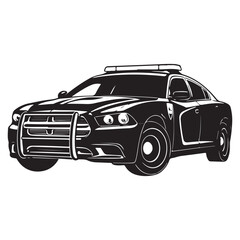 High Speed Police Car Symbol illustration concept design set collection © MdImran