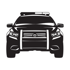 High Speed Police Car Symbol illustration concept design set collection © MdImran