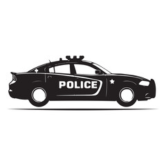 High Speed Police Car Symbol illustration concept design set collection © MdImran