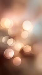 Fototapeta premium Abstract blurred bokeh lights background in warm tones