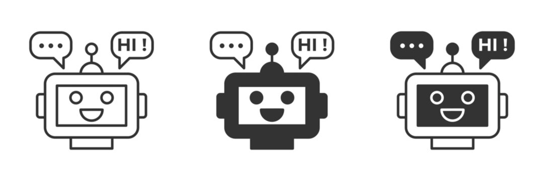 Robot chatbot icon