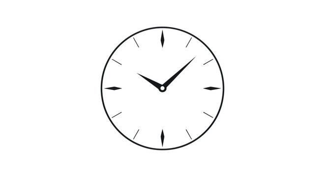A simple round analog clock face.