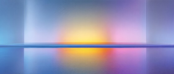 Fototapeta premium Abstract gradient background with vibrant colors and smooth reflections