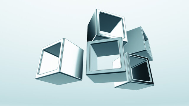 abstract metallic background. 3d wallpaper. backdrop