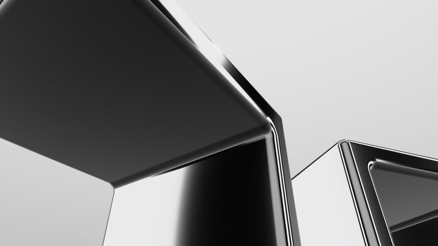 abstract metallic background. 3d wallpaper. backdrop