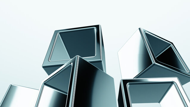 abstract metallic background. 3d wallpaper. backdrop