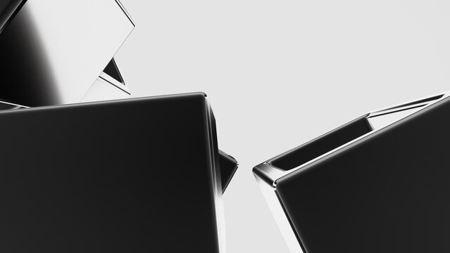 abstract metallic background. 3d wallpaper. backdrop