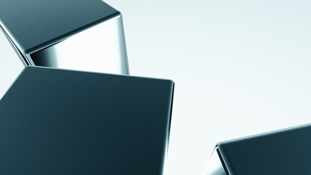 abstract metallic background. 3d wallpaper. backdrop