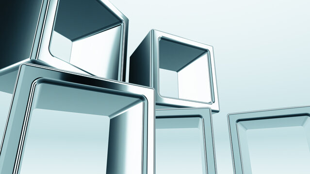 abstract metallic background. 3d wallpaper. backdrop
