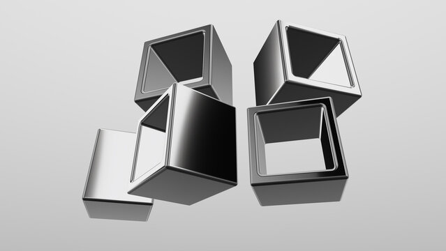 abstract metallic background. 3d wallpaper. backdrop