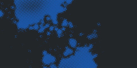 Obraz premium sports background, banner design in blue and black with pointed shapes and empty space. brush stroke pattern