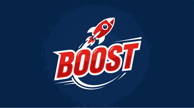 Boost Rocket Logo Design.