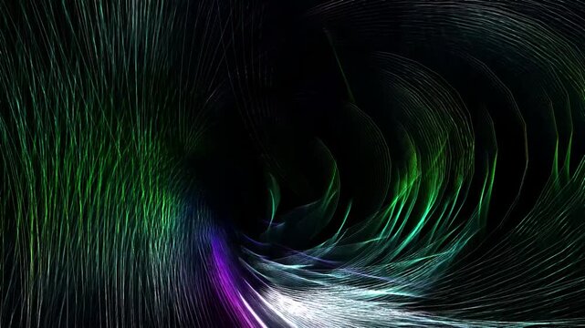 Animated lines of different colors